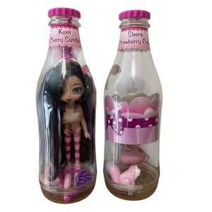 Yummi Land Soda Pop Doll Pet Kerri Cherry Soda Sierra Strawberry Cream 2 Pc Set